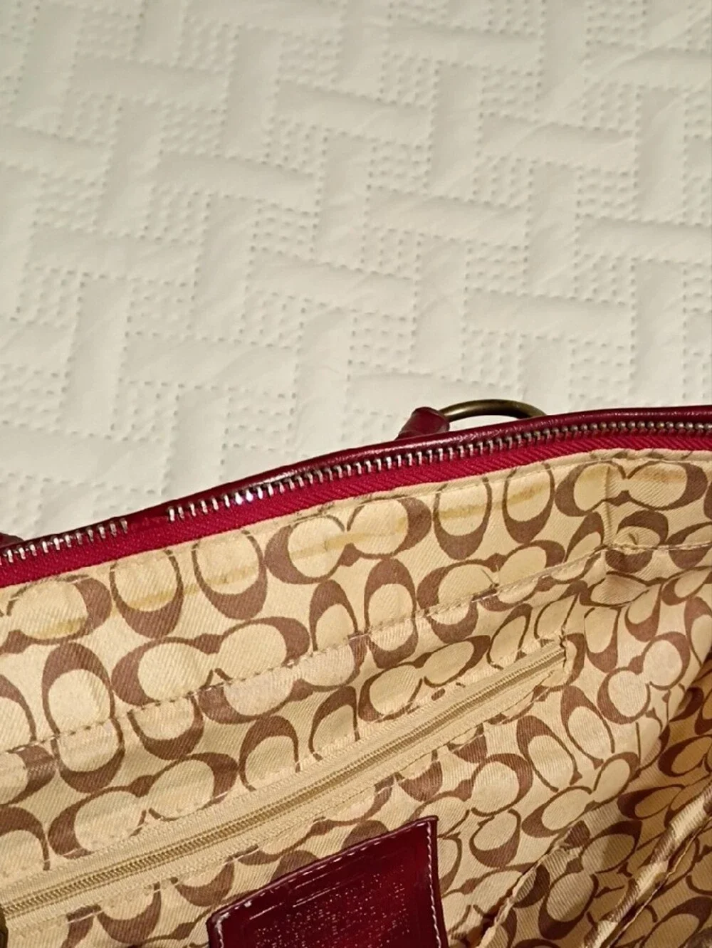 Coach tote bold